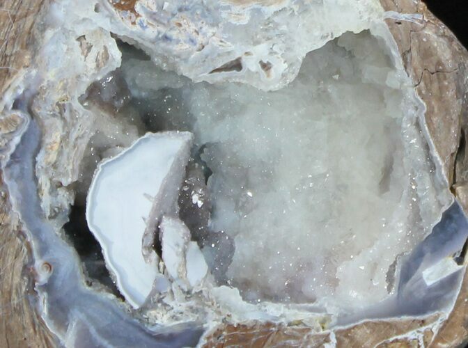 Crystal Filled Dugway Geode (Polished Half) #33142